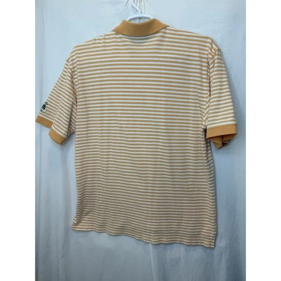 Ashworth XL Yellow White Stripe Polo Shortsleeve‎ Chateau Elan Golf Club - Picture 4 of 4